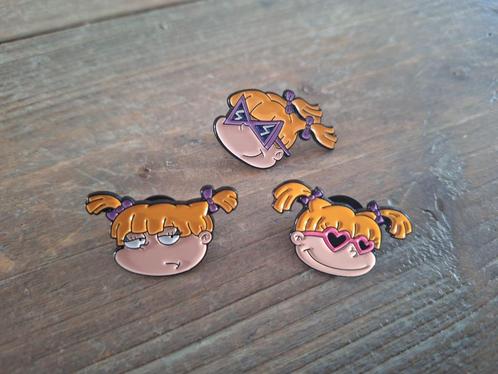 3 leuke pins van Angelica uit de tekenfilm Rugrats te koop, Verzamelen, Speldjes, Pins en Buttons, Nieuw, Speldje of Pin, Overige onderwerpen