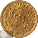 Duitsland Weimar Republiek - 50 Rentenpfennig 1924 D, Postzegels en Munten, Ophalen of Verzenden, Duitsland, Losse munt