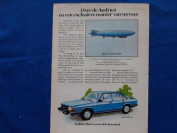 Audi 100 - diverse originele advertenties 1977 en 1983 beschikbaar voor biedingen