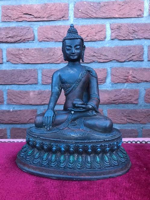 bronzen medicijnboeddha, Tibet, Antiek en Kunst, Kunst | Niet-Westerse kunst, Ophalen of Verzenden