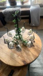 Mooie hang kandelaar met kaarsen aan ketting, Ophalen, 50 tot 75 cm, Zwart, Zo goed als nieuw