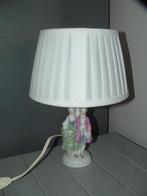 Vintage porseleinen couple nachtlamp tafellamp lamp, Minder dan 50 cm, Gebruikt, Ophalen of Verzenden