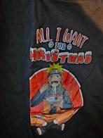 Naruto Kerst T-shirt - Anime/Manga Fan! Xl, Zwart, Maat 46/48 (XL) of groter, Ophalen of Verzenden, Zo goed als nieuw