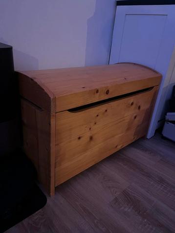 Grenen Speelgoedkist - 80x37,5x50cm beschikbaar voor biedingen