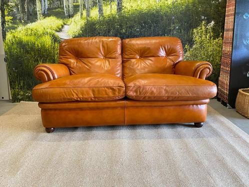 Poltrona Frau Dream bank cognac leder, Huis en Inrichting, Banken | Sofa's en Chaises Longues, Zo goed als nieuw, Tweepersoons