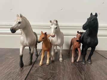 5 Schleich Paarden Figuren beschikbaar voor biedingen