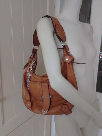 Vintage Picard lederen schoudertas cognac kleur genummerd beschikbaar voor biedingen
