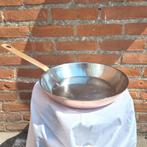 Inocuivre . Dikwandige koperen koekenpan hapjespan pan, Huis en Inrichting, Ophalen of Verzenden, Gebruikt, Rvs, Koekenpan of Braadpan