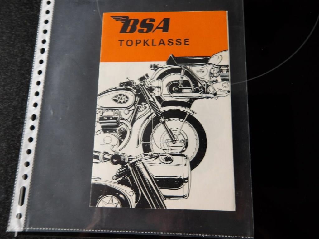 Folder BSA Topklasse 1968, Verzenden, Overige merken
