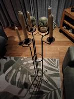 Grote 5-arms kandelaar met kaarsen, Huis en Inrichting, Woonaccessoires | Kandelaars en Kaarsen, Ophalen, Overige materialen