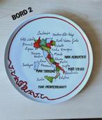 UNIEK VINTAGE PIZZABORDEN / ITALIË - BY JET- TER STEEGE BV, Gebruikt, Keramiek, Ophalen of Verzenden, Bord(en)