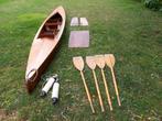 Authentieke houten kano te koop, Watersport en Boten, Kano's, Ophalen, Gebruikt, Met peddels, Overige typen