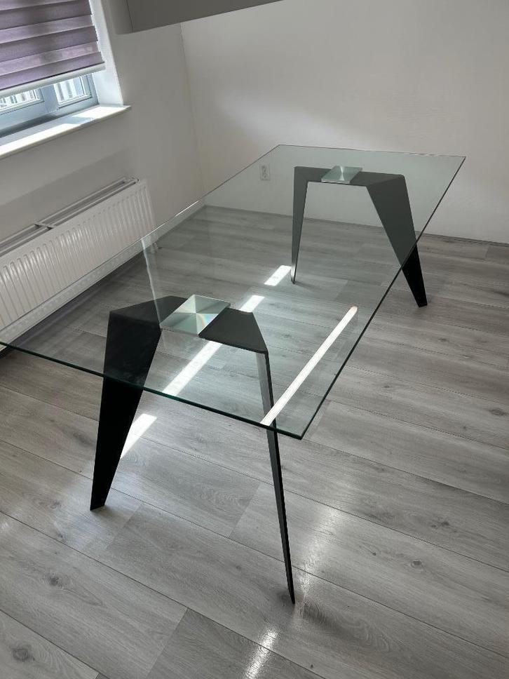 eettafel, Huis en Inrichting, Tafels | Eettafels, Gebruikt, 50 tot 100 cm, 150 tot 200 cm, Vijf personen of meer, Rechthoekig