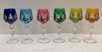 6. Boheems Kristal Borrel/likeur glaasjes, Antiek en Kunst, Antiek | Glas en Kristal, Ophalen of Verzenden
