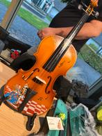 Viool, geschilderd in eftelingse symbolica stijl, Muziek en Instrumenten, Ophalen of Verzenden, 4/4-viool