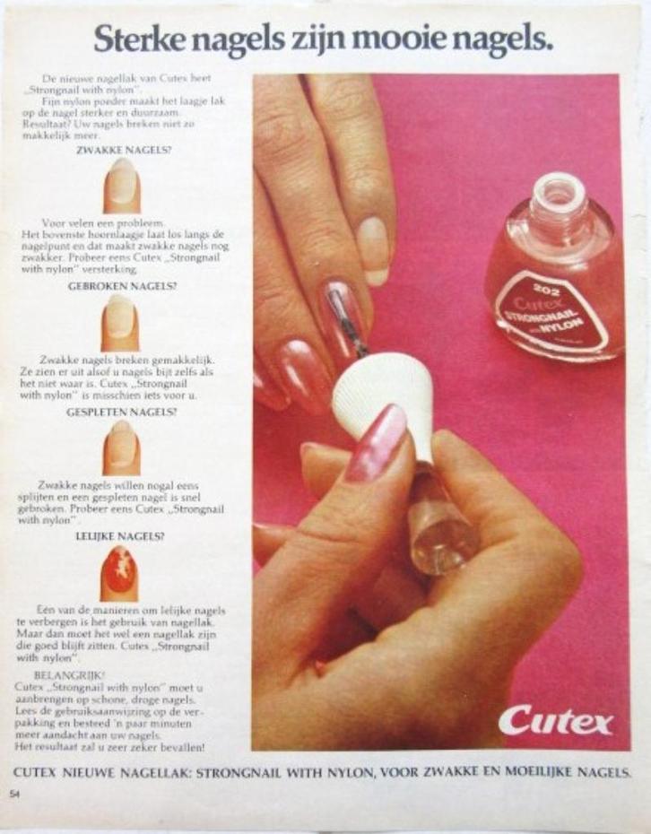 38 vintage advertenties reclames Cutex 35-76 Nagels Mascara, Verzamelen, Merken en Reclamevoorwerpen, Gebruikt, Overige typen