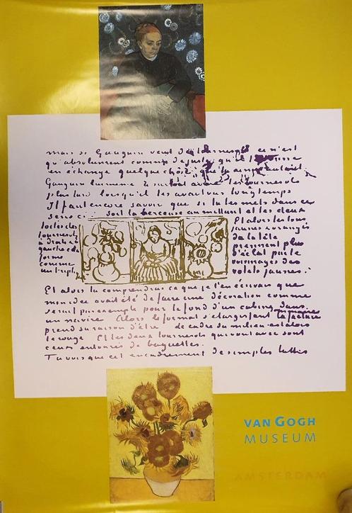 Van Gogh museum poster, Verzamelen, Posters, Zo goed als nieuw, Overige onderwerpen, A1 t/m A3, Rechthoekig Staand, Ophalen of Verzenden