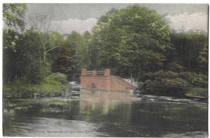 Wassenaar, Raaphorst. Steenenhoofd met eilandje, Verzamelen, Ansichtkaarten | Nederland, Gelopen, Zuid-Holland, Voor 1920, Verzenden