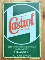 CASTROL MOTOR OLIE retro Metalen Wandbord Auto Shell, Verzamelen, Verzenden, Nieuw, Auto's
