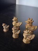 Birmese Opiumgewichten - kip /eend / draak, Ophalen, Brons
