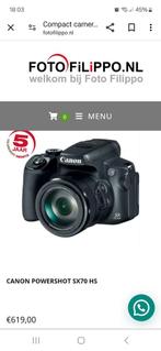 Gezocht! Canon Powershot SX70HS, Audio, Tv en Foto, Fotocamera's Digitaal, Ophalen of Verzenden, Zo goed als nieuw
