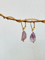 Amethist oorbellen, Sieraden, Tassen en Uiterlijk, Oorbellen, Ophalen of Verzenden, Nieuw, Paars, Overige materialen