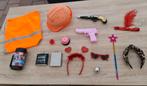 Carnaval set, Glitterhelm, Pistolen, Whiskeyheupflessen etc., Carnaval, Maat 42/44 (L), Ophalen of Verzenden, Zo goed als nieuw