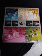 4 in 1 bordspellen van glas, Hobby en Vrije tijd, Gezelschapsspellen | Bordspellen, Een of twee spelers, Ophalen, Zo goed als nieuw