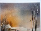 Piet van Aken - Winter II - Aquarel, Antiek en Kunst, Ophalen of Verzenden
