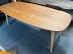 Tafel deens ovaal massief eiken 220x100, Ophalen, 100 tot 150 cm, Eikenhout, Vijf personen of meer