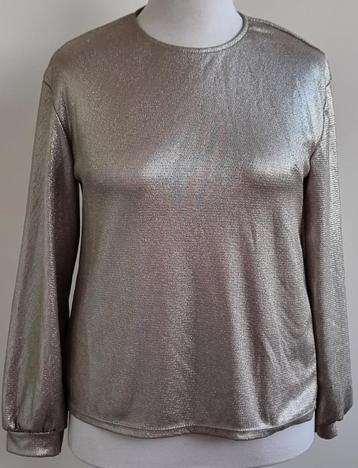 New Collection goudkleurig shirt mt. L beschikbaar voor biedingen