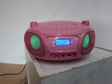 knal rose radio cd met usb en sd card en discolampen beschikbaar voor biedingen