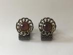 Grote Vintage Manchetknopen ( in Hilversum), Ophalen of Verzenden, Gebruikt, Overige materialen