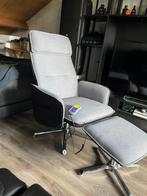VidaXL massagestoel met warmtefunctie en voetensteun!, Huis en Inrichting, Ophalen, Zo goed als nieuw, Eén, Stof