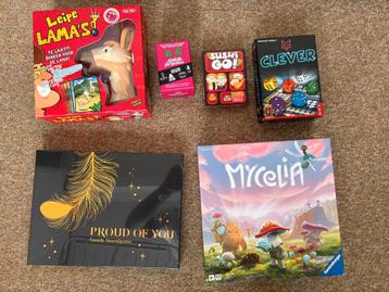 Spellen Collectie - Sushi Go, leipe lamas etc beschikbaar voor biedingen