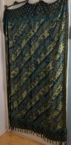 Mooi groentinten katoenen batik look kleed/doek, Verzenden, Zo goed als nieuw