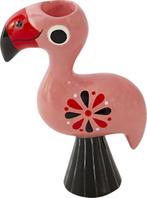 Kitsch Flamingo Vaasje, Huis en Inrichting, Ophalen of Verzenden, Zo goed als nieuw, Overige kleuren