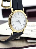 Patek Philippe Calatrava 3802/200J-001 Goud - Full Set/1999, Leer, -, Polshorloge, Zo goed als nieuw