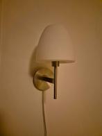 Wandlamp - Wit met zilveren details, Ophalen, Zo goed als nieuw