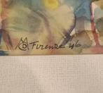 Aquarel Firenze Florence 1946, Antiek en Kunst, Kunst | Schilderijen | Klassiek, Ophalen