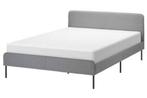 Ikea bed 140x200 + lattenbodem (zo goed als nieuw), Huis en Inrichting, Slaapkamer | Bedden, Ophalen, Wit, 140 cm, Zo goed als nieuw