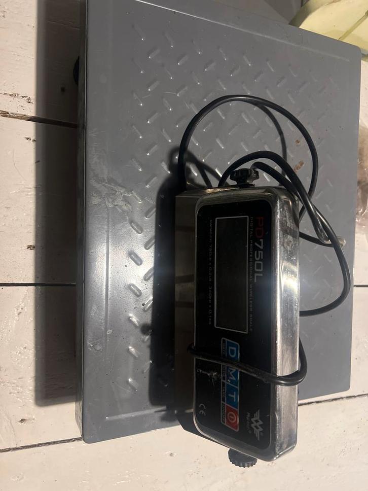 Plateau Weegschaal - Wandmontage - 340 kg, Doe-het-zelf en Verbouw, Weegschalen, Gebruikt, Vloerweegschaal, 200 kg of meer, Ophalen