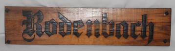 Houten bord: Rodenbach, voor Pub of Mancave! beschikbaar voor biedingen