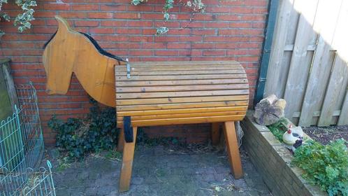 Houten paard, Kinderen en Baby's, Speelgoed | Buiten | Speeltoestellen, Gebruikt, Ophalen