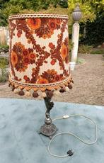 Vintage schemerlamp lamp met samac beeld. Perfect werkend!, Huis en Inrichting, Lampen | Tafellampen, Metaal, Ophalen of Verzenden