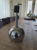 Vintage retro hanglamp bollamp chroom, Gebruikt, Ophalen of Verzenden, Metaal, 50 tot 75 cm