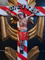 Kerst kruis jezus silly art uniek object, Ophalen of Verzenden