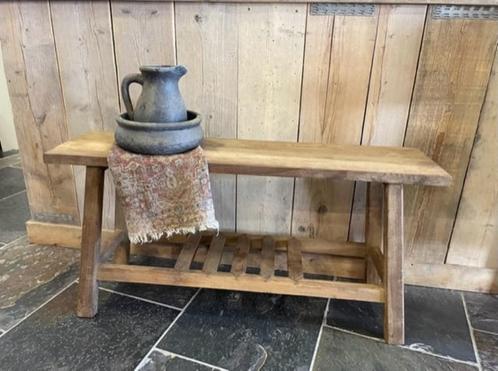 Houten bankje Verkrijgbaar in 100 en 120 cm div modellen, Huis en Inrichting, Krukjes, Nieuw, Hout, Ophalen