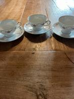 3 theekoppen met schotel Krautheim selb Bavaria, Antiek en Kunst, Ophalen