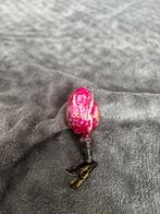 Oude glazen kerstbal. Tulp op knijper, Diversen, Kerst, Ophalen of Verzenden, Zo goed als nieuw